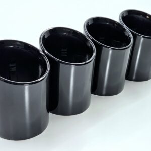 TAILPIPE 4 TRIM SET OEM FRESHLY PAINTED IN GLOSS BLACK BMW M5 F90 & LCI 8089389